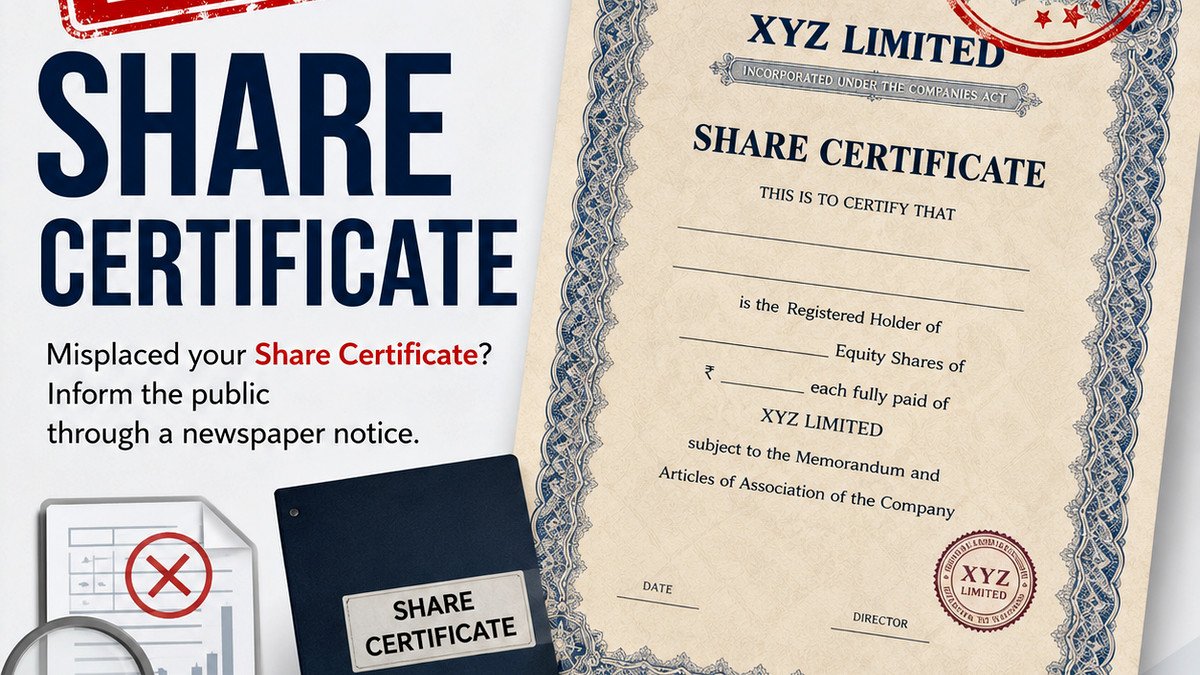 Lost Share Certificate